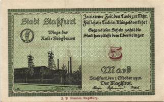 Német Birodalom/Császárság/Staßfurt 1918.10.1. 5M (31x) T:I,I-
