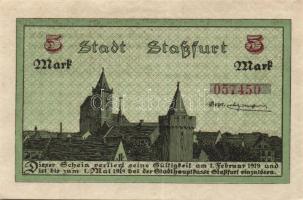 Német Birodalom/Császárság/Staßfurt 1918.10.1. 5M (31x) T:I,I-