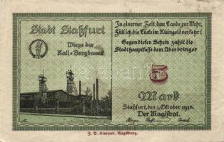 Német Birodalom/Császárság/Staßfurt 1918.10.1. 5M (31x) T:I,I-