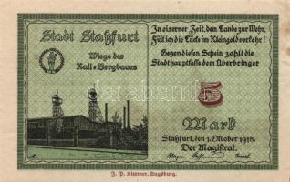 Német Birodalom/Császárság/Staßfurt 1918.10.1. 5M (3x) T:I,I-