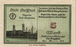 Német Birodalom/Császárság/Staßfurt 1918.10.1. 5M (3x) T:I,I-