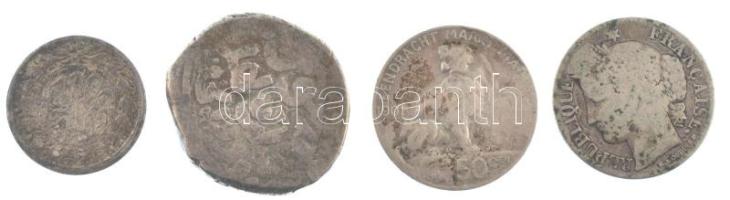 4xklf gyenge tartású európai és ázsiai Ag érme, közte Irán 1896-1903. Shahi Sefid T:2-,3 4xdiff European and Asian Ag coin in poor condition, among Iran 1896-1903. Shahi Sefid C:VF-F