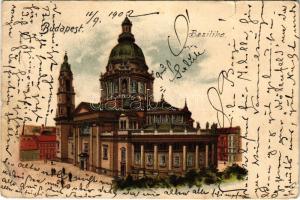1902 Budapest V. Bazilika. litho (EB)