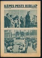 1938 Képes Pesti Hírlap 2 db száma, címlapon Erzsébet és Margit hercegnő