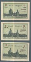 Német Birodalom/Császárság/Staßfurt 1918.10.1. 5M (3x) T:I,I-
