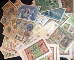 Német Birodalom 1904-től 117 klf db bankjegy Rosenberg-katalógus szerint rendezve; alszámok, vízjel, nyomatkülönbségek, s még sok más szempont alapján, sok jobbal! T:II,II/III,III