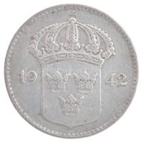 Svédország 1942. 10ö Ag T:2- karc
Sweden 1942. 10 Öre Ag C:VF scratch
Krause KM#780