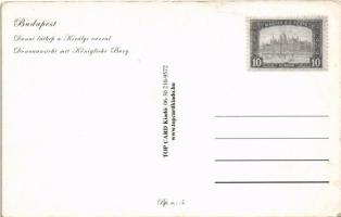 Budapest I. Dunai látkép a Királyi várral, Szent Gellért szobor, Tabán, Döbrentei tér, Purgo üzlet, ...