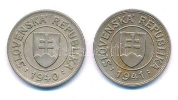 Szlovákia 1940-1941. 1K Cu-Ni (2xklf) T:1-,2 patina
Slovakia 1940-1941. 1 Koruna Cu-Ni (2xdiff) C:A...