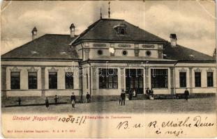 1909 Nagyajta, Aita Mare; Községháza és tanácsterem. Biró Albert kiadása / square, town hall (EB)