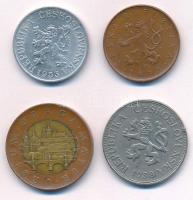 Csehszlovákia / Csehország 1938. 5K + 1953. 25h + 1993. 10K + 2009. 50K T:2,2- patina
Czechoslovaki...