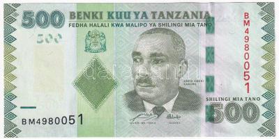 Tanzánia 2010. 500Sh T:I  Tanzania 2010. 500 Shilling C:UNC  Krause P#40