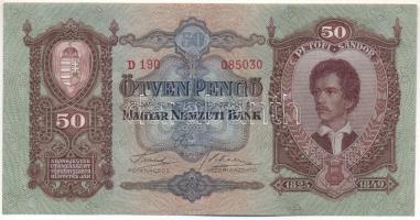 1932. 50P "D 190 085030" T:III szép papír Adamo P14