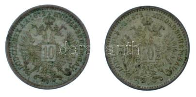 Ausztria 1872. 10kr Ag "Ferenc József" (2x) Ag T:1-,2 patina
Austria 1872. 10 Kreuzer Ag ...