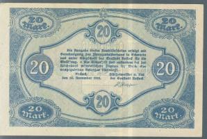 Német Birodalom/Weimari Köztársaság/Rostock 1918.11.14. 20M T:II