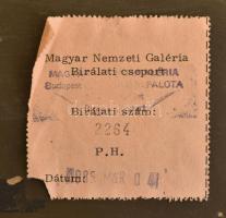 báró Szveteney György (1871-1952): Virágos udvar. Olaj., karton. Jelzett. Dekoratív, sérült fakeretb...