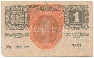 1916. 1K "7000 feletti sorozatszám" T:III,III- ly. Adamo K3M