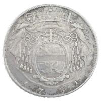 Osztrák Államok / Salzburg 1781M Tallér Ag "Hieronymus" (27,55g) T:2- fülhely, patina / Austrian States / Salzburg 1781M Thaler Ag "Hieronymus" (27,55g) C:VF ear mark, patina Krause KM#465