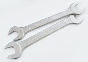 Német króm-vanádium villáskulcskészlet, eredeti dobozában, jó állapotban