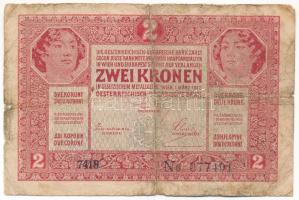 1917. 2K "7000 feletti sorozatszám" T:III-,IV Adamo K6