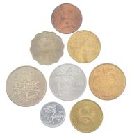 Bahamák 1968. 10c Cu-Ni + 1969. 1c Cu-Zn + Törökország 1974. 5k + 10k + Bissau-Guinea 1977. 50c Al + 1P + 2,1/2P + 5P T:1-,2 Bahamas 1968. 10 Cent Cu-Ni + 1969. 1 Cent Cu-Zn + Turkey 1974. 5 Kurus + 10 Kurus + Bissau-Guinea 1977. 50 Centavos Al + 1 Peso + 2,1/2 Pesos + 5 Pesos C:AU,XF