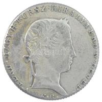 1848KB 10kr Ag "V. Ferdinánd" Körmöcbánya (3,24g/21mm) T:3 körbevágva / Hungary 1848KB 10 ...