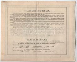 Ausztria / Bécs 1886. "Österreichische Boden-Credit-Anstalt - Gewinnstschein" prémium kötv...