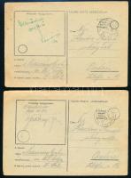 1944 3 db tábori posta levelezőlap