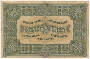 1920. 500K "Orell Füssli Zürich", "5A 001 497165" T:III-,IV Hungary 1920. 500 Ko...