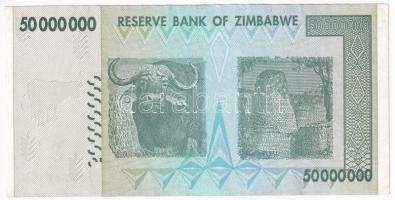 Zimbabwe 2008. 50.000.000D T:III 
Zimbabwe 2008. 50.000.000 Dollars C:F
Krause P#90