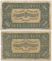 1923. 500K nyomdahely jelölés nélkül (2db) T:III-,IV
Adamo K34