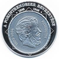 DN "A magyar nemzet pénzérméi - A forint rendszer bevezetése 1946-1948" Ag emlékérem, tanúsítvánnyal (10,37g/0.999/35mm) T:PP ujjlenyomat