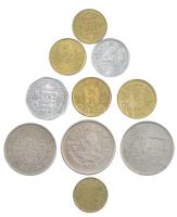 Nepál ~1974-2014. 5P - 10R (10xklkf) érme, jórészt forgalmi emlékveretek T:1-,2- Nepal ~1974-2014. 5 Paisa - 10 Rupee (10xdiff) coins, mostly circulating commemoratives C:AU-VF