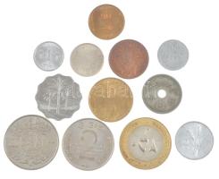 12xklf külföldi érme tétel, közte Egyiptom, Japán, Mianmar, Tibet, Irak T:1-,2- 12xdiff foreign coin lot, among Egypt, Japan, Myanmar, Tibet, Iraq C:AU,VF
