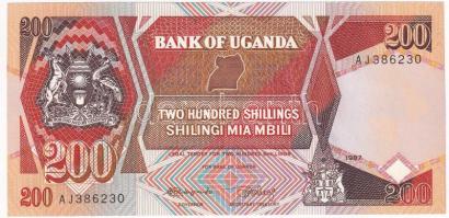 Uganda 1987. 200Sh T:I  Uganda 1987. 200 Shillings C:UNC  Krause P#32