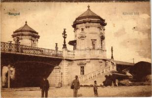 1920 Szeged, Közúti híd. Vasúti levelezőlapárusítás 9212. (EK)