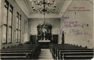 1918 Győr, Papnevelő intézet kápolnája, belső (EM)