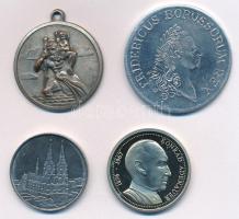4xklf emlékérem tétel, közte Köln,Konrad Adenauer (32mm-40mm) T:1-,3 4xdiff commemorative medallion lot, among Köln,Konrad Adenauer (32mm-40mm) C:UNC-F