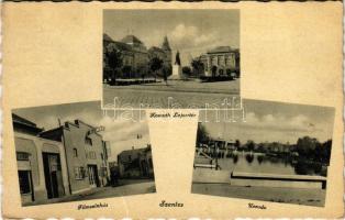 1944 Szentes, Kossuth Lajos tér, filmszínház (mozi), uszoda (EK)