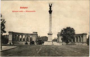1909 Budapest XIV. Milleniumi emlék, omnibusz