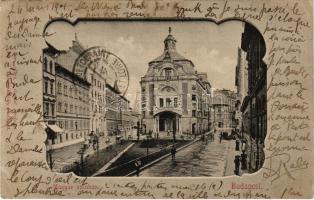 1901 Budapest VII. Izabella utca és Magyar színház. Divald Károly 211. (Rb)