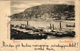 1900 Budapest XI. Gellérthegy, Citadella, rakpart, hajóállomás. Károlyi György 43. (EK)