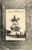 1909 Budapest I. Jenő herceg szobor. Art Nouveau (EK)