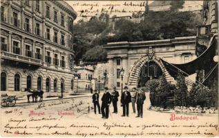 1904 Budapest I. Vár alagút, takarékpénztár (EK)
