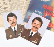 cca 1980 Farklas Bertalannal és űrhajózással kapcsolatos tétel, össz. 7 db: Népszabadság 1980. május...