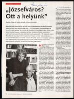 Garas Dezső, Tahi Tóth László, Vogt Károly, Halász Péter aláírása újságlapokon