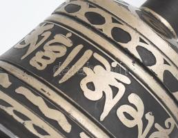 Tibeti Vadzsra csengő, fém, nyelvvel, hibátlan, m: 13,5 cm