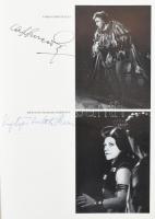 1973 Az Operaház és az Erkel Színház 89. évada füzetben 20 db aláírás (Renata Slotto, Nicolai Gedda,...