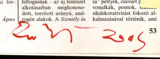1988 A Művészet 6 db száma aláírásokkal (Keserű Ilona, Tölg-Molnár Zoltán, Šwierkiewicz Róbert, Muzs...