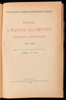 Szekfű Gyula: Iratok a magyar államnyelv kérdésének történetéhez. 1790-1848. Szerk. és a történeti bevezető tanulmányt írta - -. Fontes Historiae Hungaricae Aevi Recentioris. Magyarország Újabbkori Történetének Forrásai. Bp., 1926., Magyar Történelmi Társulat, VIII +664 p. Átkötött félvászon-kötés.